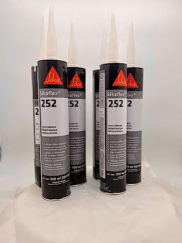 Belgrade Parts & Service, Inc. (6pk) Sikaflex-252-521 White Adhesive and Sealant 10.3 fl. oz Tubes 017-90915