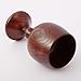ASIBT 1pcs Hand-made Jujube Wooden Wine Goblet Water Cup 7oz