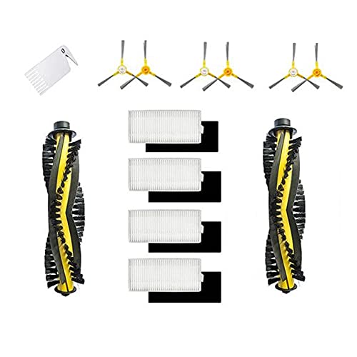 Home Appliance Filter Kit Ersatzwalzenbürste Filterseite Seiten-seitliche Bürsten Fit für ordentlicher X500 Tesvor X500 X500. Pro-Roboter-Staubsaugerteile Kleine Hausgeräte-Teile (Color : Pink)