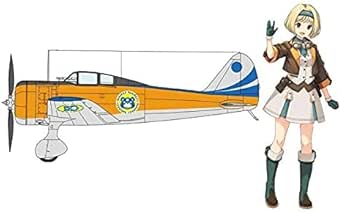 ハセガワ 荒野のコトブキ飛行隊 大空のテイクオフガールズ 九七式戦闘機 ガデン商会仕様 w/アクリル製スタンドフィギュア 1/48スケール プラモデル SP430