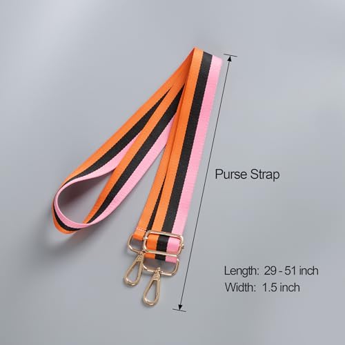 Image of chushui Woven Stripe Purse Straps,Replacement Crossbody Wide Shoulder Adjustable Strap for Bag Handbags
