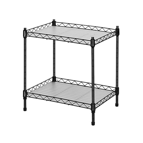 Best 2-Tier Wire Shelving - Black - Lightweight Mini Seasoning