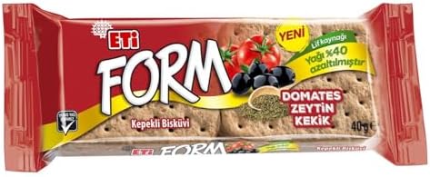 Eti Form Domates, Zeytin ve Kekikli Bisküvi, 40 g, 12'li Paket - Görsel 1