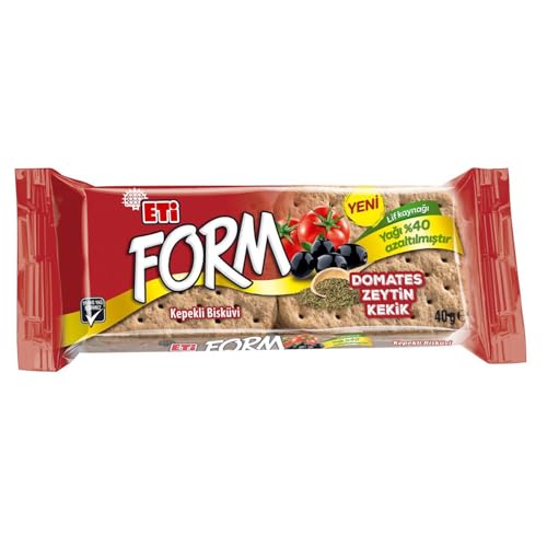 Eti Form Domates, Zeytin ve Kekikli Bisküvi, 40 g, 12'li Paket