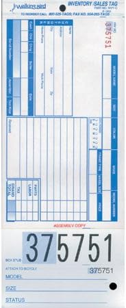 Walking Bird INVENTORY 250/PK (Sales tag)