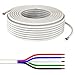 Produktbild 5m Lumonic 5x 0,34mm² RGBW LED Steuerleitung weiss 1m I ummanteltes 5 adriges Kabel flexibel I LiYY Verlängerung, Stromkabel, LED Zuleitung, Steuerkabel