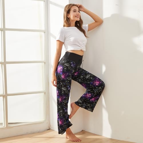 TNNZEET Women's Wide Leg Pants - Casual Loose Yoga Trouser Pants Sweatpants Palazzo Lounge Pajama Pants — view 2