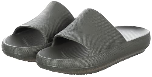 Brandsseller Herren Badelatschen Cozy – Wolkenweiche Freizeit- & Hausschuhe mit Dicker Eva-Sohle – Leicht, Wasserfest & ...