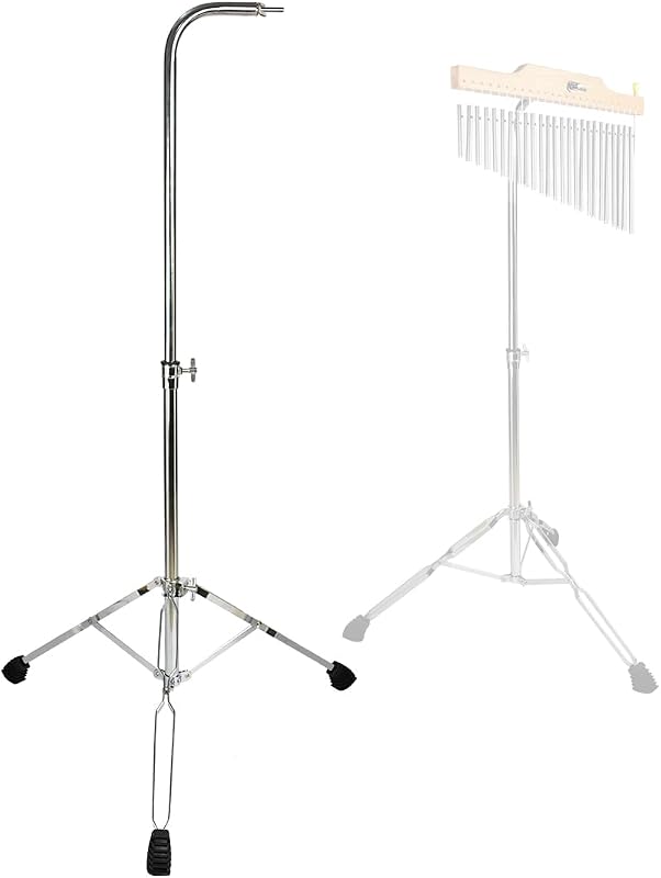 ENNBOM Soporte de trípode de altura ajustable Soporte de carillón de viento plegable Soporte de montaje para percusión musical de carillón de barra