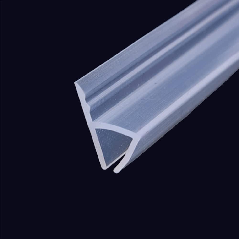TSMST Glass Shower Door Seal Strip, 120 Inch Soft Shower Door Sweep Seal Strip to Stop Leaks for 1/4" Framelss Glass Door