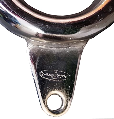 Image of Gyming World V Handle | Attachment, Cable Cross Handle | with 4 Rubber Grip and Safety Lock