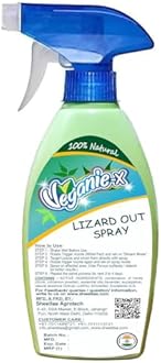Veganie-X Lizard Repellent Spray 220ml | 100% Herbal, Natural, Chemical-Free anti lizard spray | Upto 45 Days Protection from Lizards | Fresh Scent