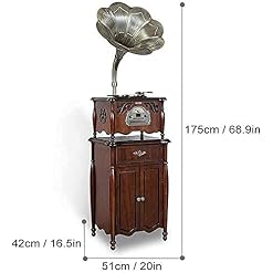 YAMMY Tourne-Disque, Gramophone, Haut-Parleur rétro Gramophone Tourne-Disque Bluetooth avec Radio FM orientable Boîte de… - Les Beatles, Paul McCartney, John Lennon, RIngo Starr, George Harrison YAMMY Tourne-Disque, Gramophone, Haut-Parleur rétro Gramophone Tourne-Disque Bluetooth avec Radio FM orientable Boîte de… – Image 4