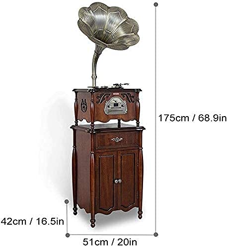 YAMMY Tourne-Disque, Gramophone, Haut-Parleur rétro Gramophone Tourne-Disque Bluetooth avec Radio FM orientable Boîte de… - Les Beatles, Paul McCartney, John Lennon, RIngo Starr, George Harrison YAMMY Tourne-Disque, Gramophone, Haut-Parleur rétro Gramophone Tourne-Disque Bluetooth avec Radio FM orientable Boîte de… – Image 5