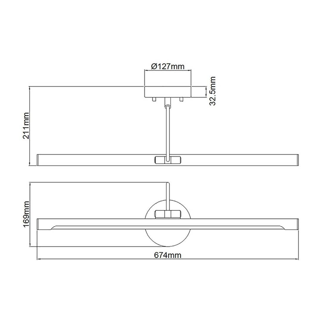 Elstead - Aplique de pizarra LED Alton (14,9 cm)
