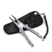 CRAZY SHARK Professional Saltwater/Freshwater Fishing Pliers Hook Remover Fishing Line Cutters with Sheath and Lanyard (Gun Metal)