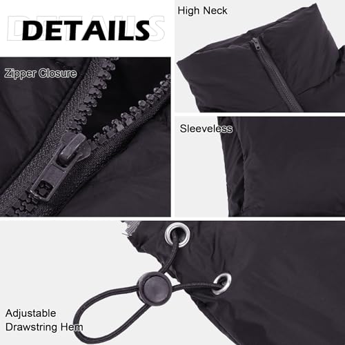 Zando Cropped Puffer Vest Women Sleeveless Outerwear Winter Vest Tops Jackets Lightweight Vests for Women 2025 Trendy Zip3