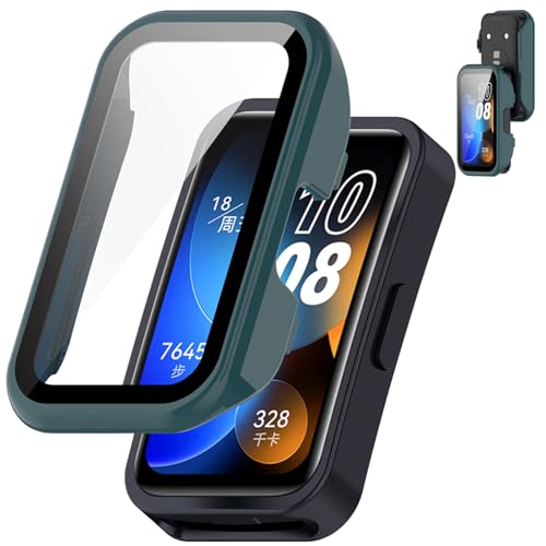 AIYYXX For Huawei Band 10 Jo[ 3D pGbW ^ PC+KXf ̌^ t@[EFCoh10 Jo[ Ή ߗ LYh~ wh~ ȒPɎtE Sʕی P[Xi[YS[hj