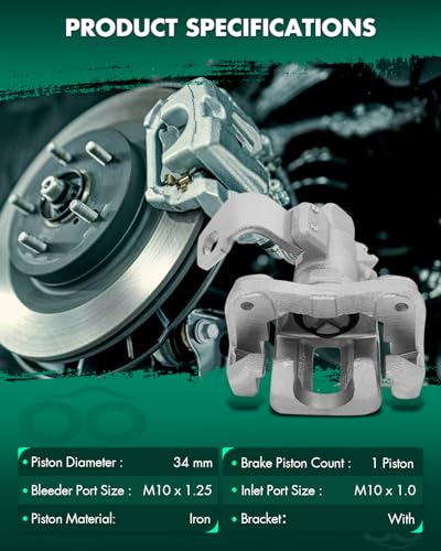 Image of SCITOO Rear Disc Brake Caliper 19B3299 19B3298 Fit For Acura 2006-2011 2013-2018 For Honda 2006-2015(2 Brake Calipers)