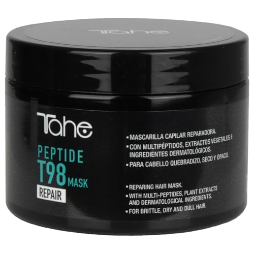 Tahe Peptide T98 Repair Mascarilla capilar con Multipéptidos ideal para cabellos secos o dañados, 300 ml