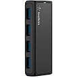 Belkin 4-Port USB 3.0 Hub &ndash; SuperSpeed Powered Station with 5 Gbps Data & Charging, Compact Desktop Adapter for Laptops, iPho