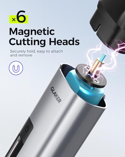 GLAKER Beard Grooming Kit - All in One Hair Cutting Kits, Electronic Shaving Razor, Professional Barber Kit, Mens Body Hair Shaver, Cordless Nose Hair Trimmer, Rechargeable Hair Clippers for Men - Thumbnail 2