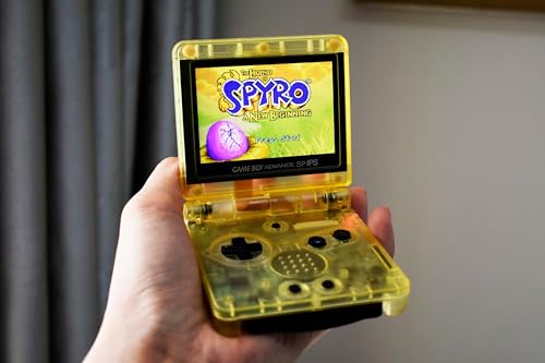 Game Boy Advance SP IPS Display Clear Yellow