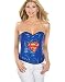 Secret Wishes DC Comics Superhero Sequin Corset Top