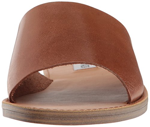Steve Madden Women's Grace Flat Sandal, Cognac Leather, 8.5 M Us #TOP1