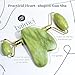 BAIMEI IcyMe Gua Sha & Jade Roller Facial Tools Face Roller and Gua Sha Set for Puffiness and Redness Reducing Skin Care Routine, Self Care for Men Women - Green