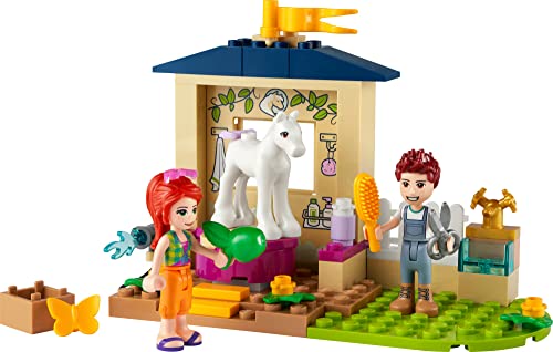 Lego Friends Pony-Washing Stable 41696 Horse Toy With Mia Mini- Doll, Farm Animal Care Set, Gift Idea For Kids, Girls And Boys 4 Plus Years Old #TOP4