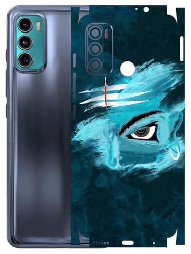 Image of AtOdds - Full Body Back Screen Guard Protector Film - Lamination Wrap Skin Sticker Compatible with Moto G60 | Scratchproof Matte Finish (Mahadev)