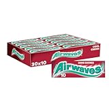 AIRWAVES - Chewing Gum Sans Sucre - Goût Cool Cerise - 30 Paquets de 10 Dragées - Grand Format 300 Dragées - 420g