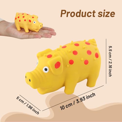 Mini juguete mordible de cerdito para perros pequeños miniatura 2