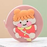 Generic 1Pcs Tape Measure Round Push-Button Tape Measure Little Girls +/-5% Accuracy Plastic Pink 5x5x1cm