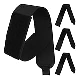 Healvian Correas Ajustables de Nylon para Esquís 4 Unidades Negras Correas de Seguridad y Fijación para Transporte en Deportes de Invierno Accesorio Resistente y Ligero para Estaciones