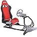 Conquer Racing Simulator Cockpit Driving Seat Reclinable with Gear Shifter Mount