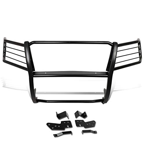 DNA MOTORING GRILL-G-075-BK Mild Steel Front Bumper Brush