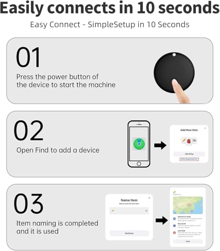 Tracker Bluetooth anti-perte compatible Find My : lot de 2 localisateurs de clés iOS étanches