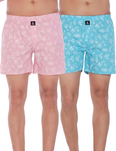 Image of Cotton Boxer Shorts for Men, Breathable, Comfortable & Lightweight (Pack of 2)