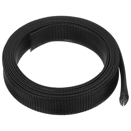 uxcell Expandable Sleeving,1 9/16-inch 10ft Cable Sleeve, Black
