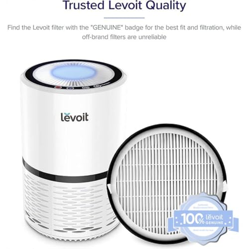 Image of Levoit LV-H132 Air Purifier Replacement Filter, Genuine Air Filters, 4 Pack