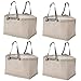 Produktbild I-K-E-A 4er Set GÖRSNYGG Carrier Reise Wäsche Umzug Bag Einkaufen Wiederverwendbare Gepäcktaschen mit 2 gestreiften Griff Faltbar Groß Hellbeige 71 L, (205.041.94), hellbeige, Large