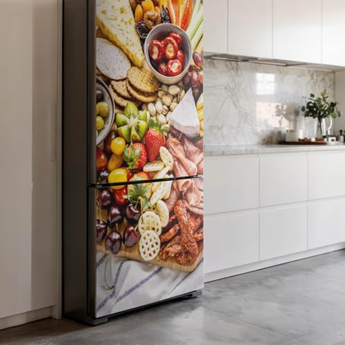 Decoración para Cocina Creativa con Vinilo de Tabla de Snacks para Neveras 4