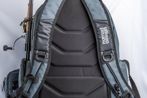 Nomad Design Fisherman's Backpack, High Capacity, Water Resistant, EVA Foam Backing, Detachable Front Pocket, Plier Holster, Large - 33L by Nomad Design - Used condition - Image 3