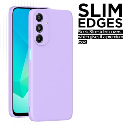 Image of Outlouders Back Cover for Samsung Galaxy A16 5G | Camera Protection | Durable Soft Matte Silicone Bumper Case (Purple)