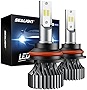 SEALIGHT 9007 HB5 Led Bulbs, 24xCSP Chips Dual Beam Super Bright Led Bulb 6000K White, Quick Installation Halogen Replacement, Packs of 2