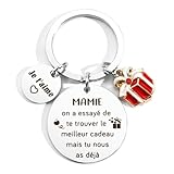 【Cadeau de nouvelle année】Cadeau de réunion de famille,cadeau de vacances. Porte-clés gravé en acier inoxydable de haute qualité,sans odeur,matériau dur,bords lisses,pas facile à décolorer et à déformer,pas facile à l'allergie. La couleur de l'acier inoxydable est brillante. Le porte-clés est de la bonne taille et peut être utilisé avec les clés de la voiture,de la maison et du domicile. Il peut également être utilisé comme décoration de sac à dos.