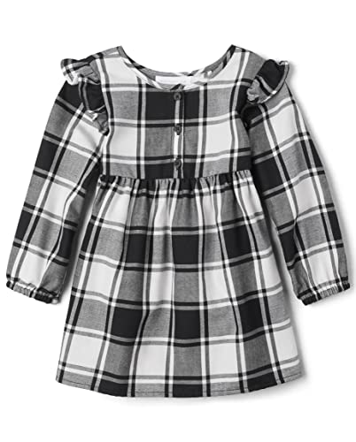 The Children's Place Baby Toddler Girls Long Sleeve Fashion Dress, Lawrence Wash, 5T #TOP8