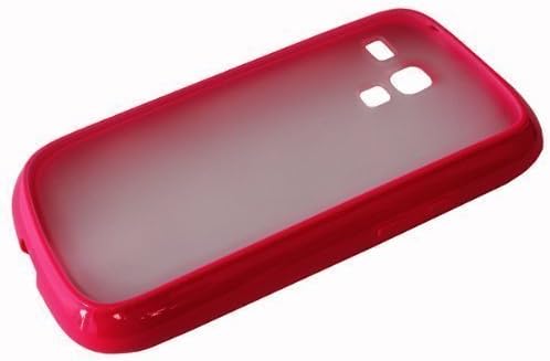 Avcibase Fishbone Shape 4260344980529 Tpu Mix Bumper Case for Samsung Galaxy S3 Mini i8190 – Yellow/Pink